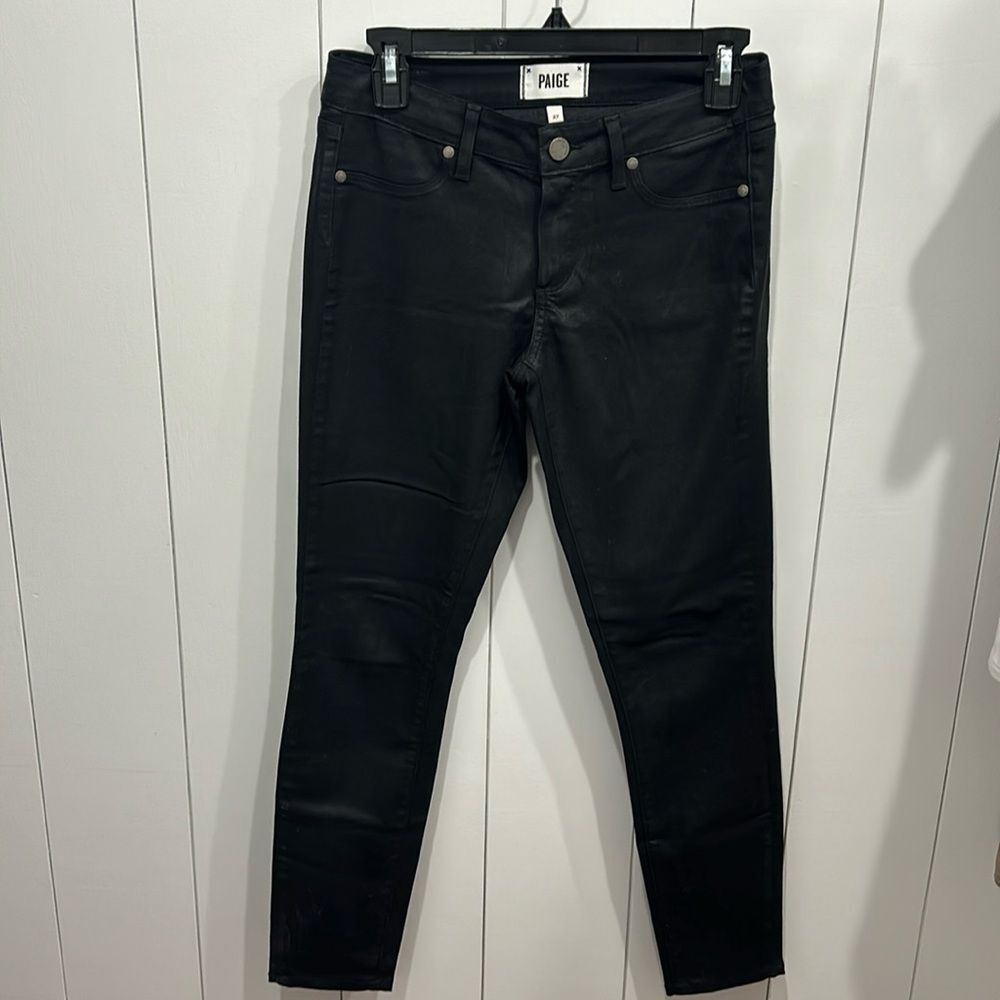 PAIGE Black Stretch Denim Jeans Lyocell/Cotton/Rayon Blend Women’s Size 27